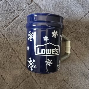 Lowe's Blue Snowflake Mug
